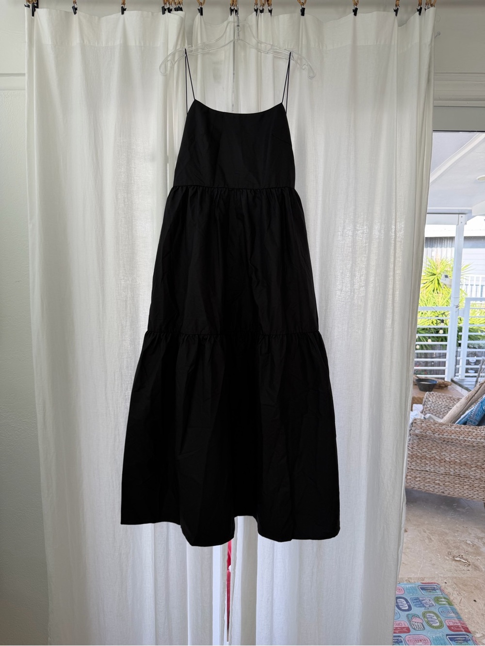 Commence Black Micro-Spaghetti-Strap Maxi Dress - Picture 3 of 5